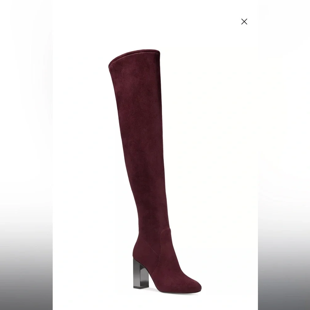 Michael kors Petra stretch burgundy/wine over the knee boots